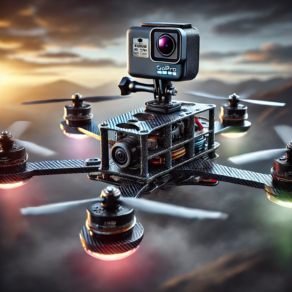 Custom built FPV dronas Dronų paslaugos Lietuvoje - dinamiški filmavimai ir nuotraukos